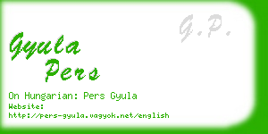 gyula pers business card